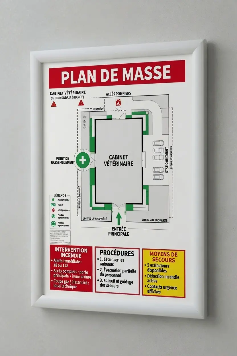 Plan de masse pour ERP, IGH et locaux tertiaires